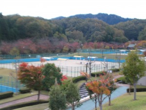 福井健康の森のテニスコート