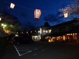 足羽山公園のライトアップ
